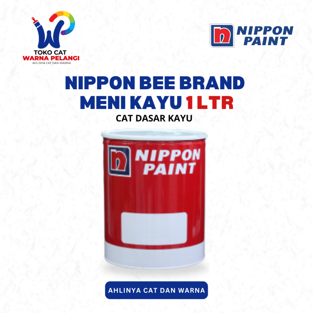 Cat Dasar Nippon Bee Brand Meni Kayu 1 Kg | Nippon Bodelac Meni Kayu Ukuran 1 KG