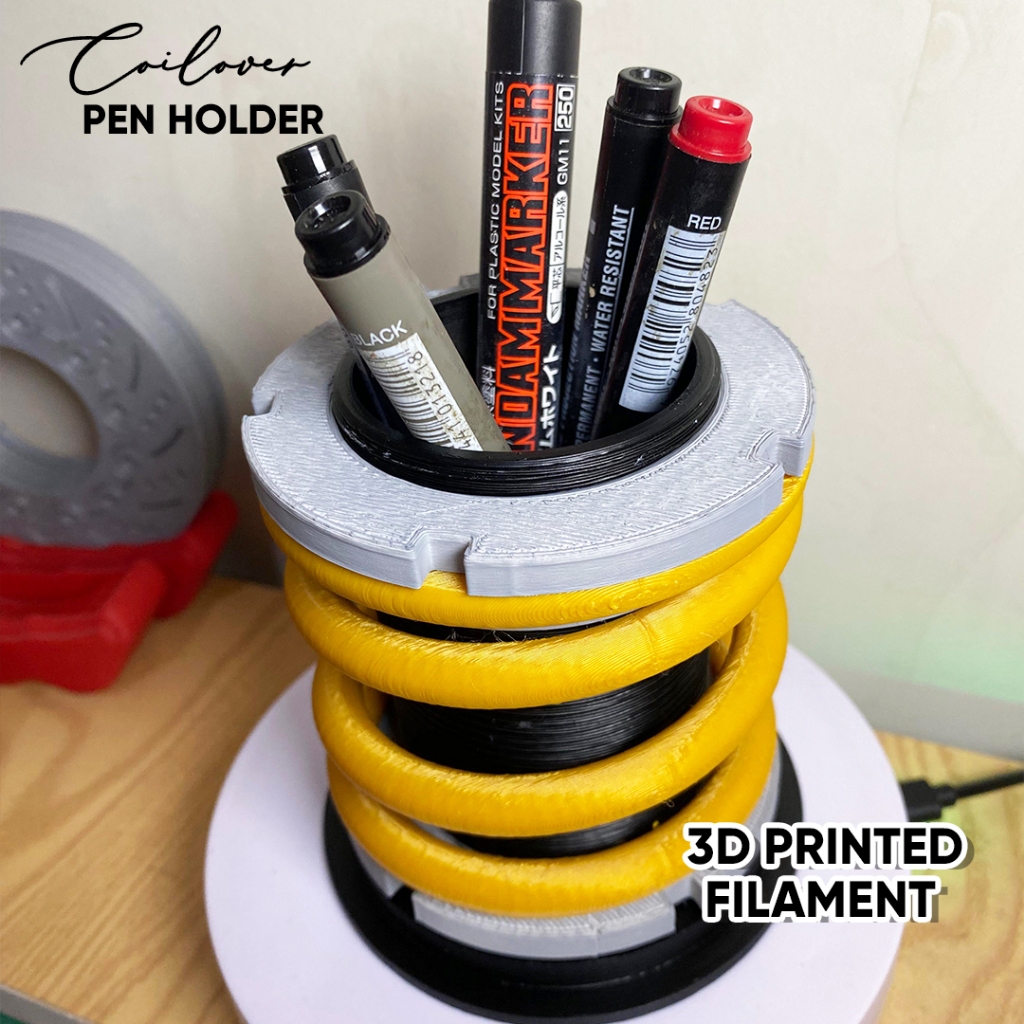 

Pen Holder Model Coilover / Tempat pensil Coilover /Hiasan Desktop Racing