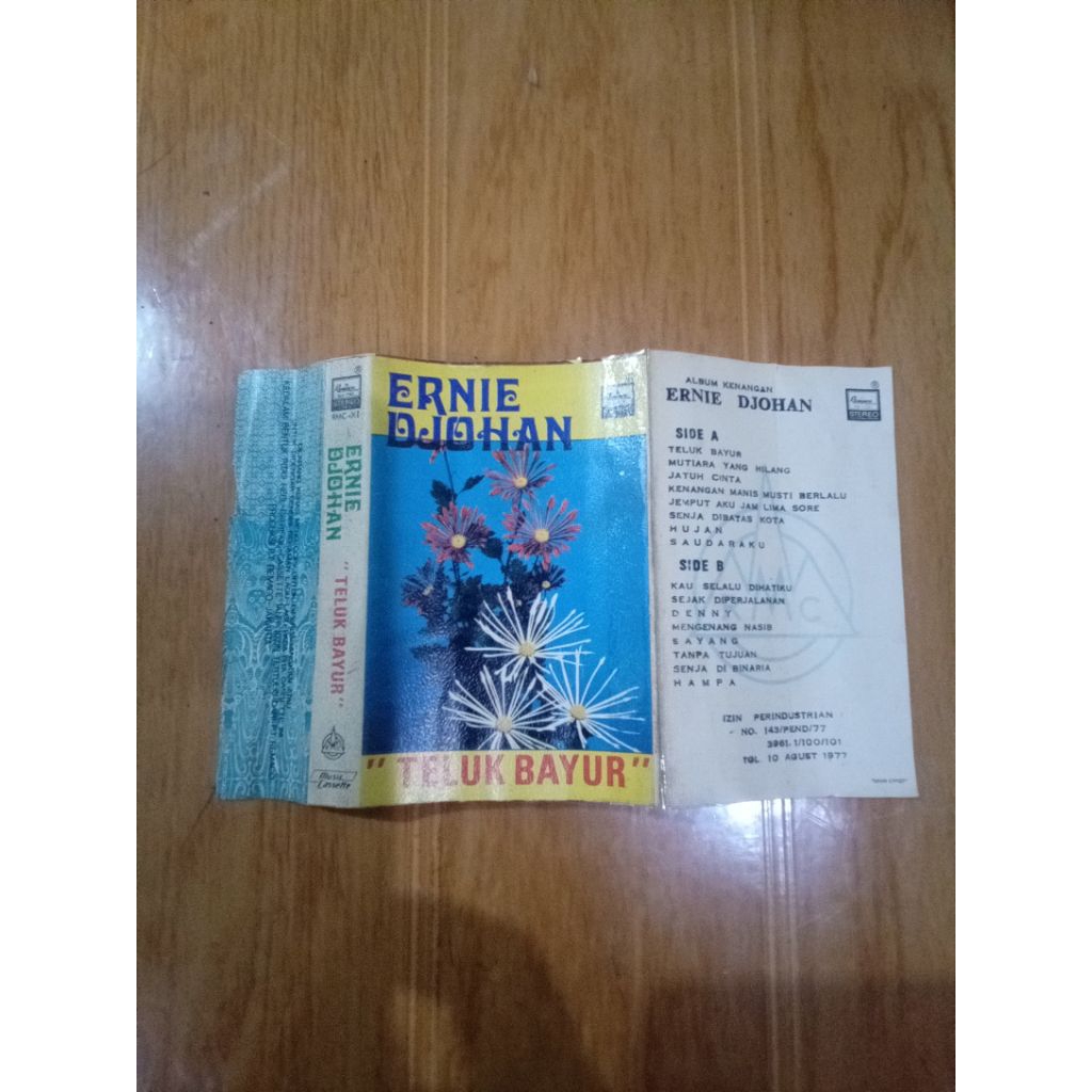 hanya cover kaset ernie djohan - teluk bayur | tanpa kaset