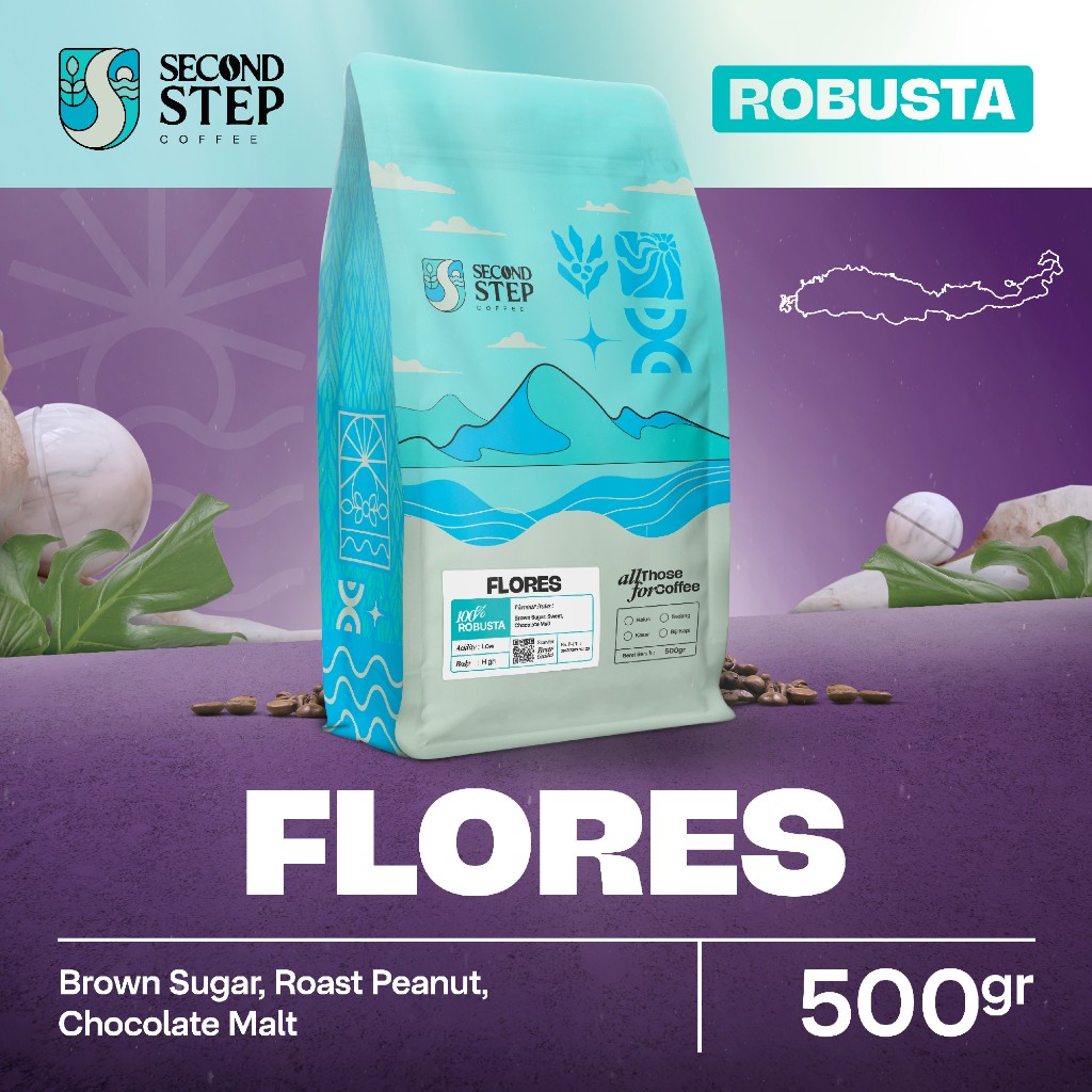 

Biji Kopi Bubuk Robusta Flores Bajawa Coffee Roast Beans Espresso Tubruk 500gr