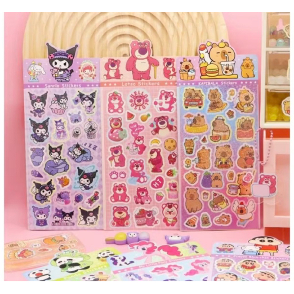 

Stiker Glitter Hologram Motif Karakter Lucu / Stiker Murah / Stiker Karakter Murah