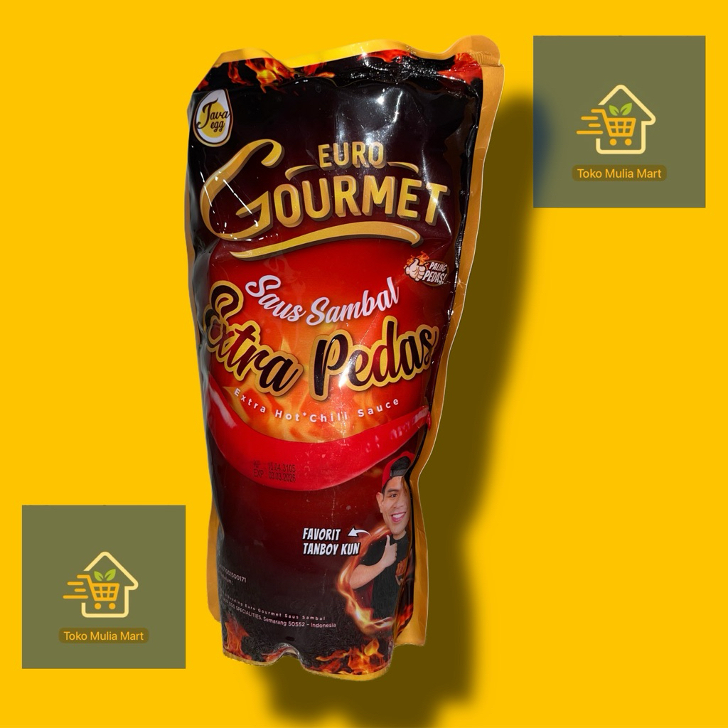 

Euro Saus Gourmet extra pedas PREMIUM 1 kg