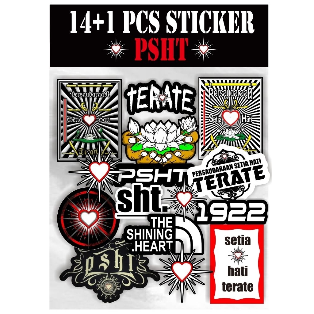 

21 PCS STICKER PSHT 1922 // TERATE // HOLOGRAM // GLOSY // TAHAN AIR