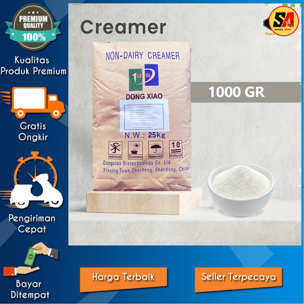 

Creamer Dong Xiao Repack Murah / Bubuk Non Dairy Krimer 500 GR / 1 KG