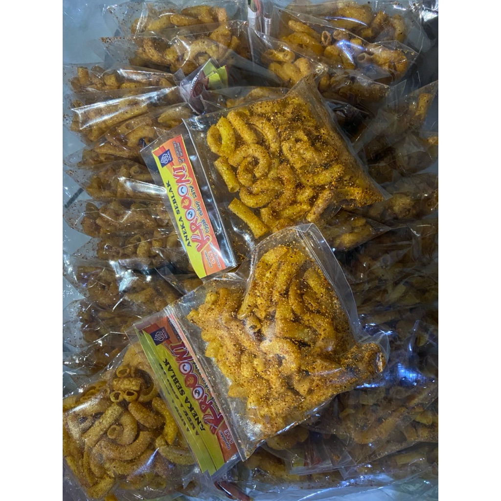 

Makaroni pedas viral / Makaroni pedas gurih /Makaroni cikruh / Jajanan pedas / Makaroni per bungkus/ makaroni asin gurih / makaroni jakarta