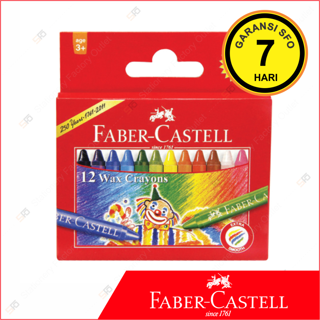 

Crayon Wax Faber Castell Isi 12 - SFO Semarang Official