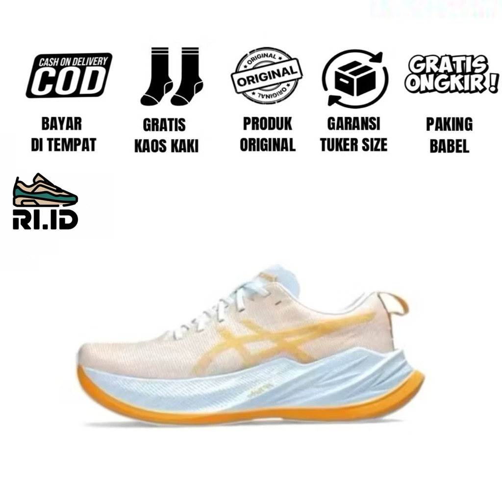 Running shoes asics superblast 2 crem blue mint