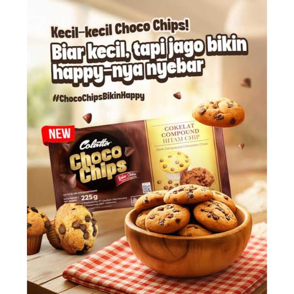 

COLATTA CHOCO CHIPS COOKIES COLATTA 150GR(1PCS)/COLATTA CHOCO CHIPS COOKIES COLATTA 225GR(1PCS)