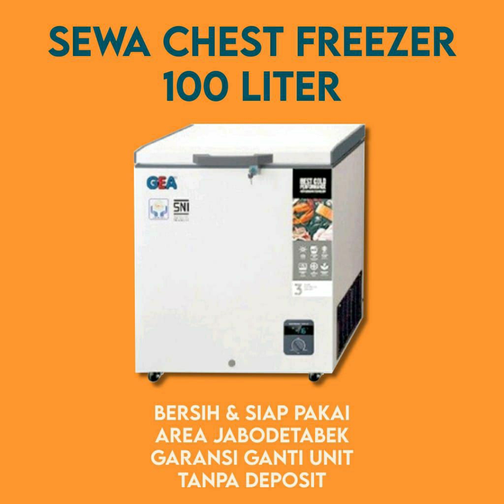 Sewa Freezer Kapasitas 100 LITER untuk 3 Bulan