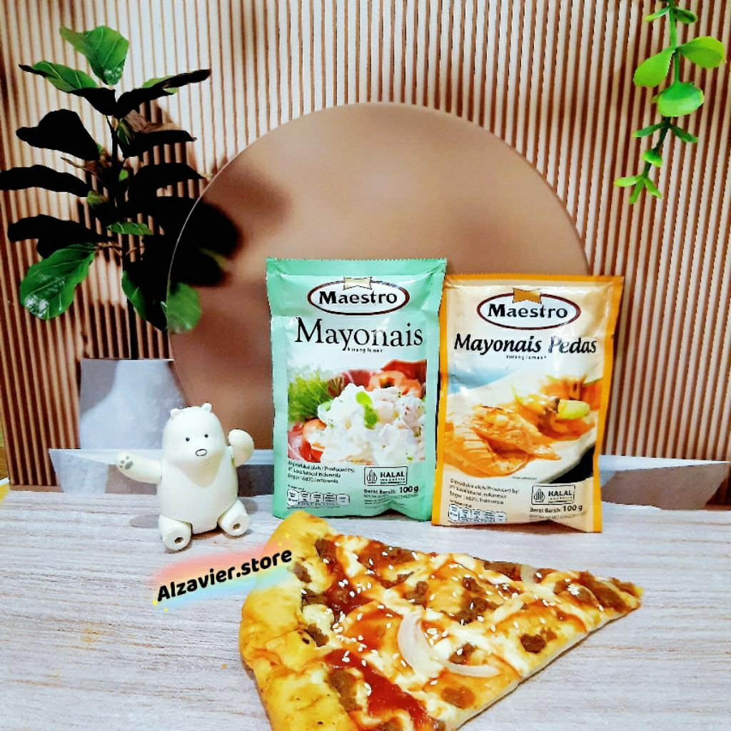 

Mayones Maestro isi 100gr mayonnaise saus salad plain topping mentai sushi takoyaki salad topping kebab promo murah