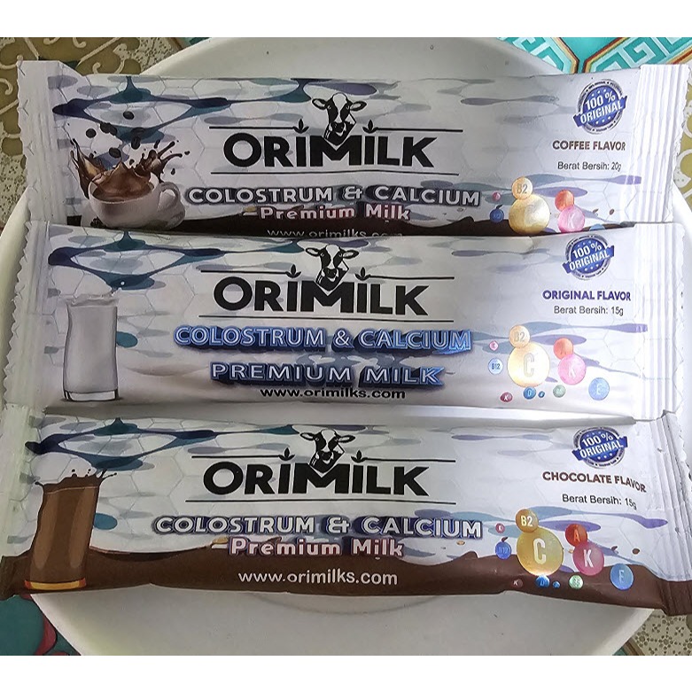

Ecer Sachet Orimilk - Susu Kolostrum Terbaik dari Sapi Selandia Baru - Premium Milk Colostrum & Calcium