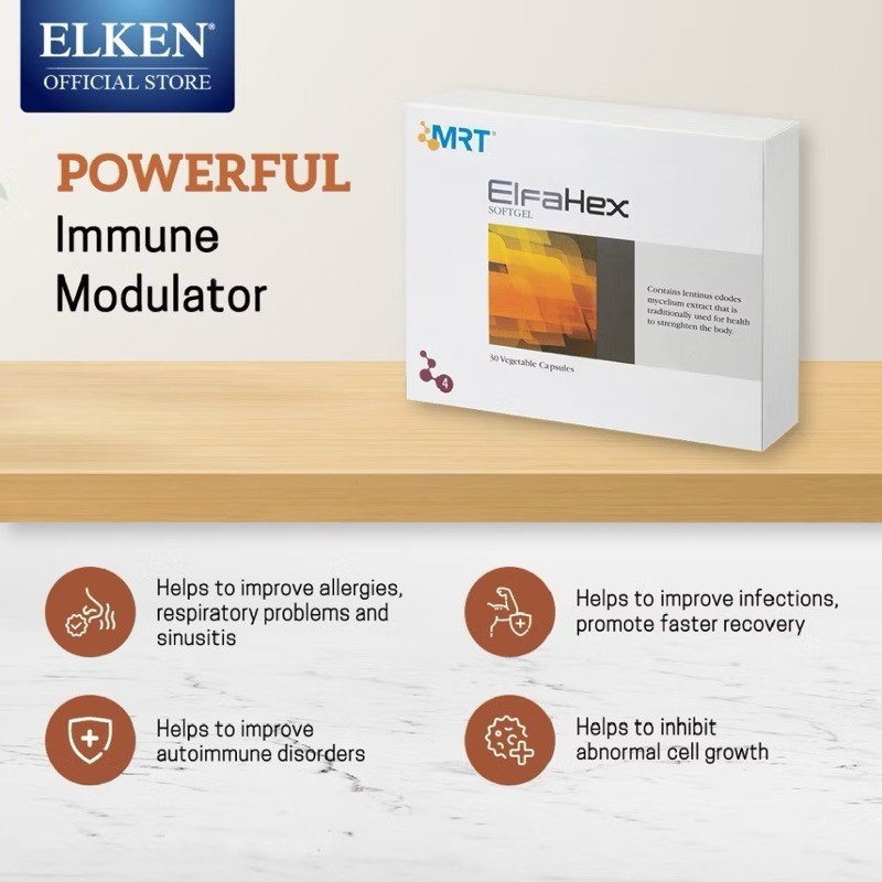 Elken Elfahex 30 Softgels Suplemen Anti Kanker Tumor