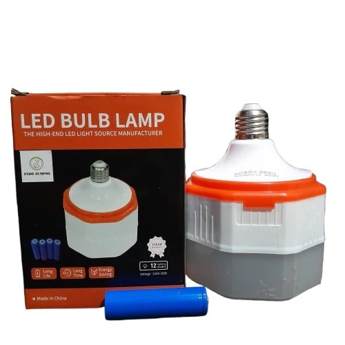 lampu Emergency LED segi 8 30W bonus batre 1pcs//bohlam Magic Jumbo Lama Walau Listrik Mati Lampu Aj