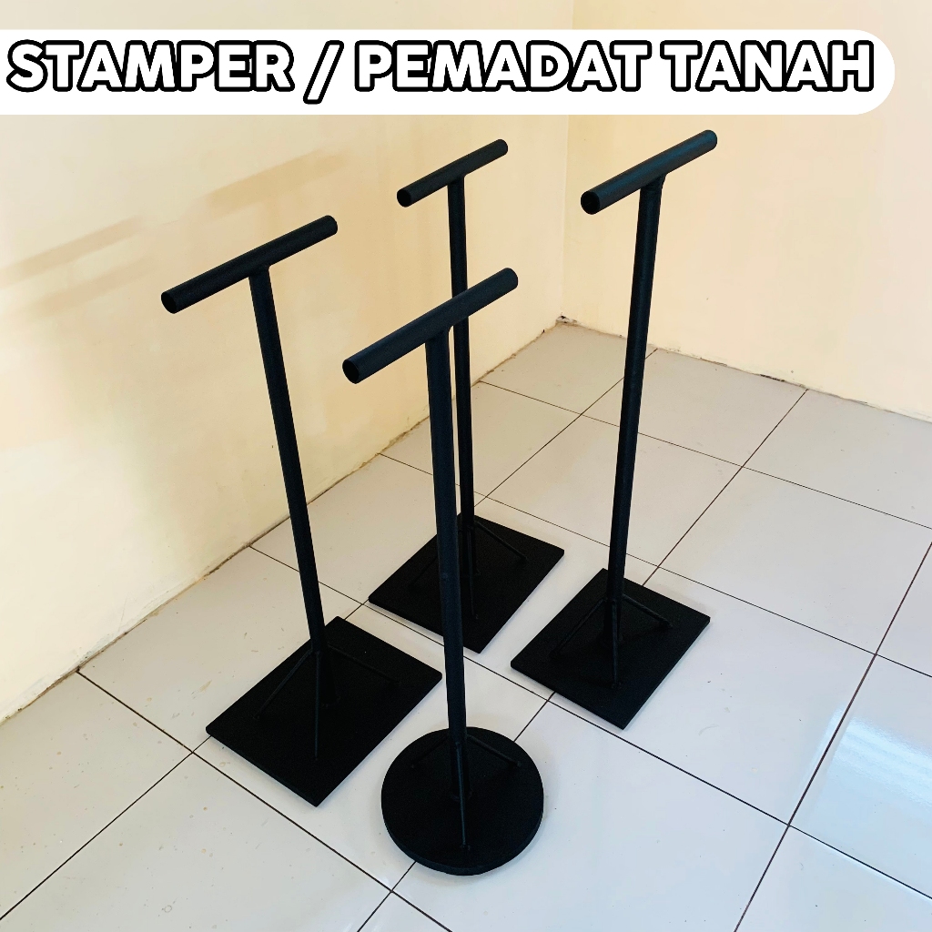 Stamper Pemadat Tanah Alat Pemadat Manual untuk Konstruksi
