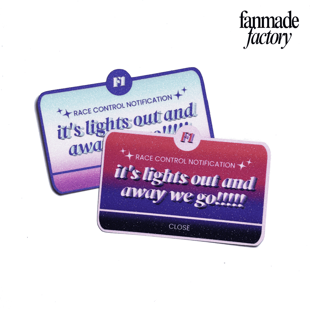 

Lights Out Formula 1 F1 Glitter Die Cut Sticker Vinyl Waterproof Stiker Anti Air