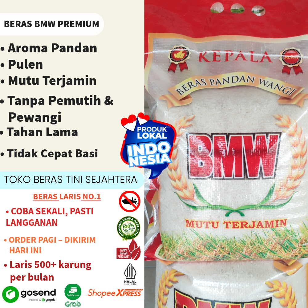 

Beras BMW 5kg - Premium Quality Rice