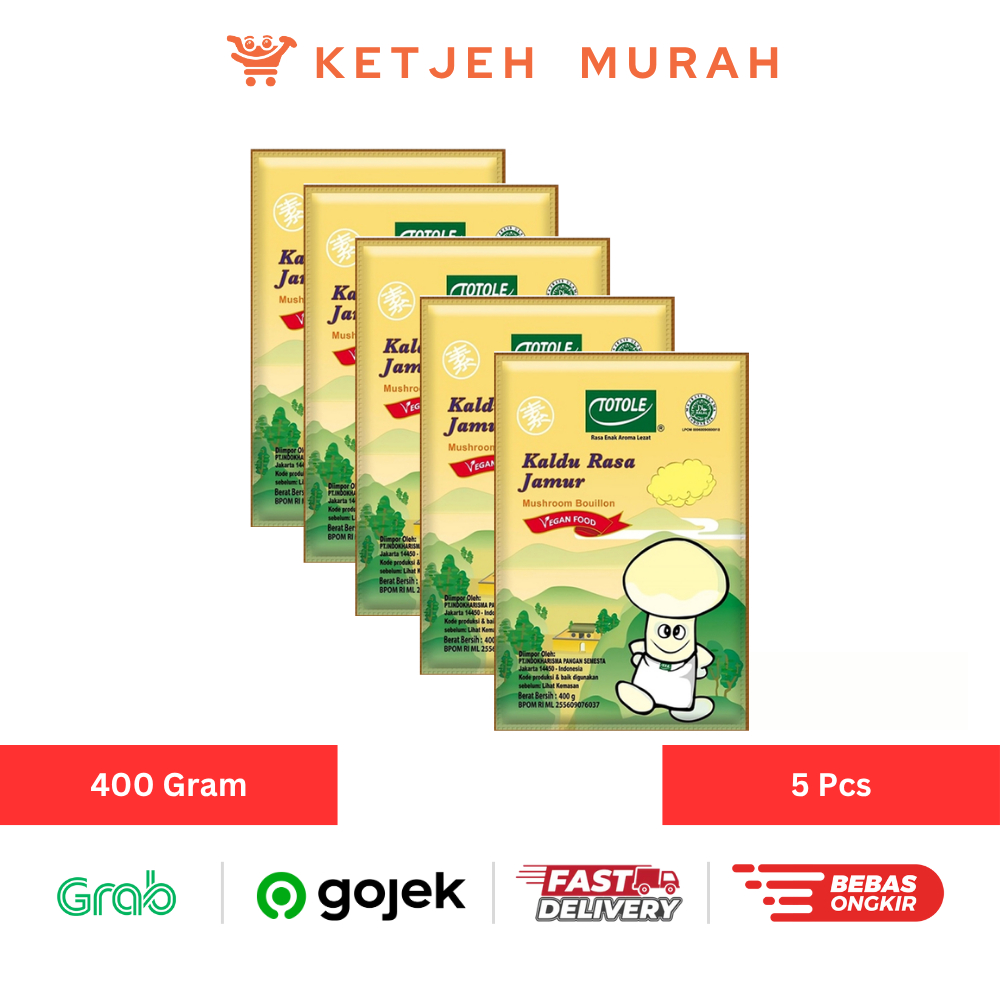 

Paket 5 Pcs Totole Kaldu Jamur Mokoching 400 Gram