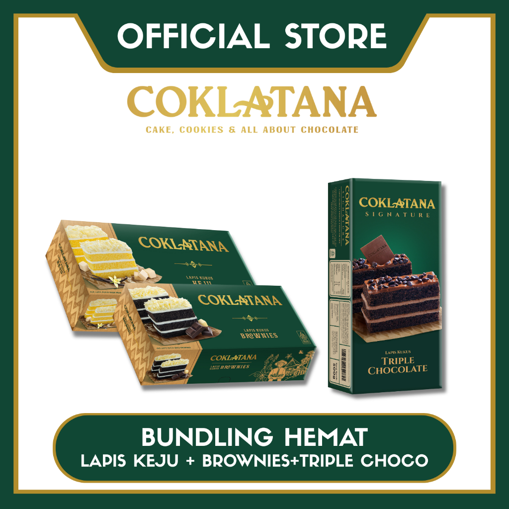 

COKLATANA BUNDLING HEMAT(LAPIS KUKUS KEJU + BROWNIES + TRIPLE CHOCO)