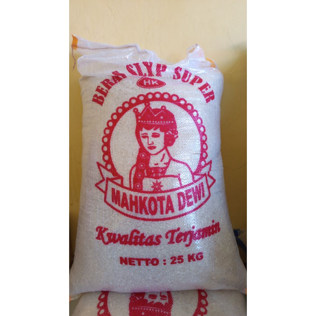 

Beras mahkota dewi pulen 1kg tanpa label / plastik polos