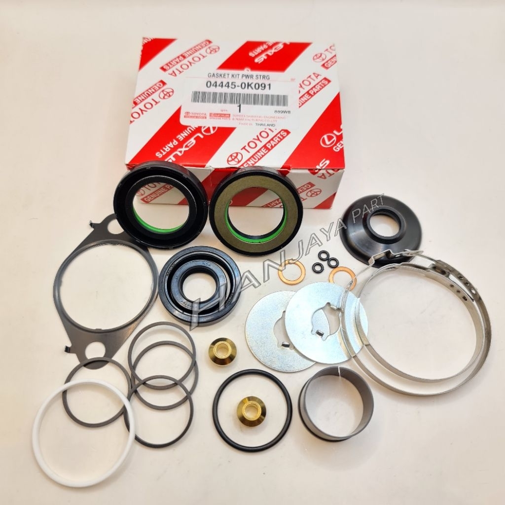 SEAL KIT POWER STEERING KIT LOW BAWAH HILUX VIGO FORTUNER ORIGINAL 04445-0K091 04445-0K090