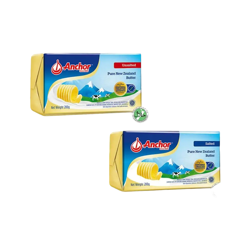 

Anchor Pure New Zealand Unsalted Butter 200gr / Salted Butter 200gr