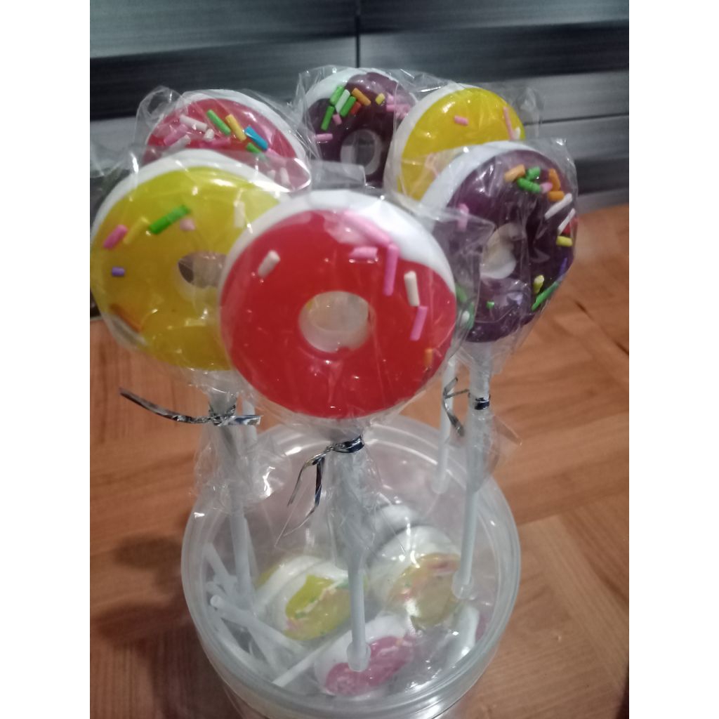 

Hoopie lollipop/lollipop bentuk donat/permen lucu/permen unik