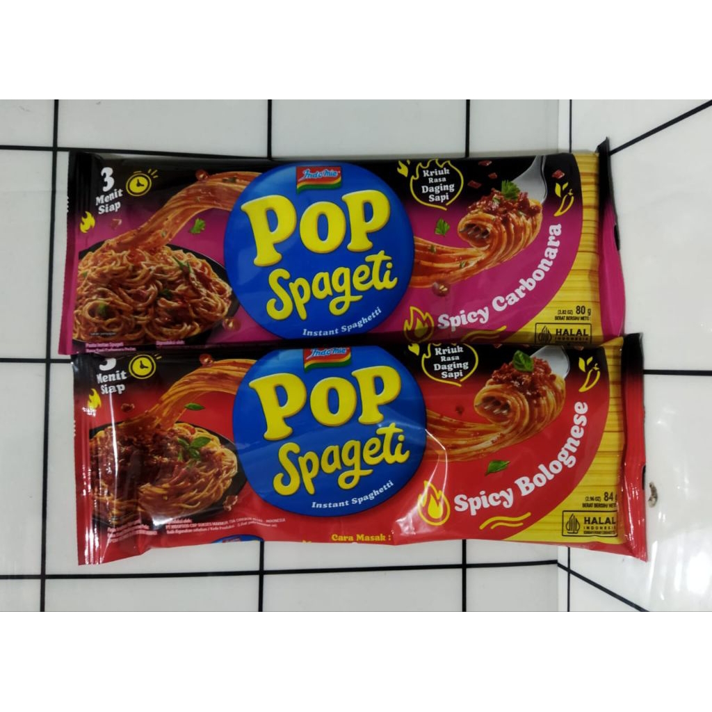 

Indomie pop spageti 80gr