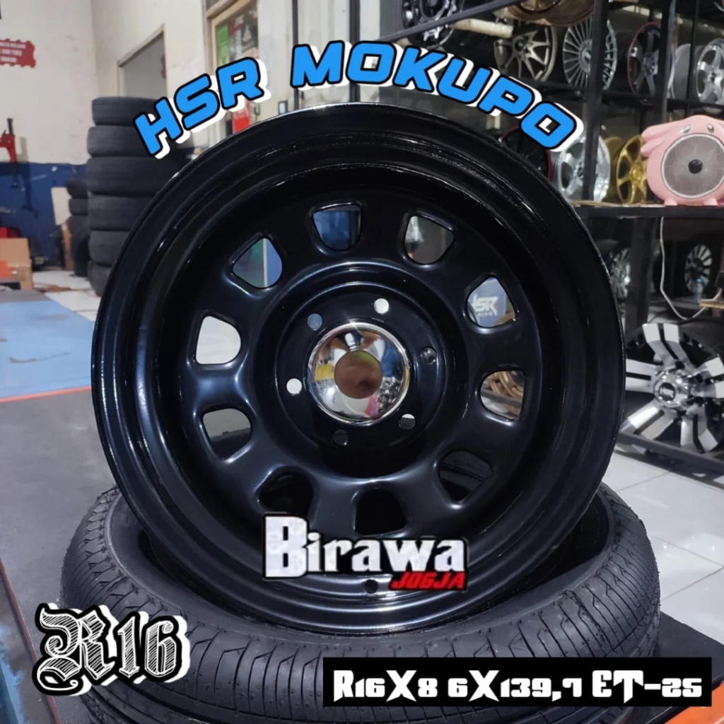 Velg Mobil Dayton R16 HSR MOKUPO Ring 16 Lubang 6x139,7 Lebar 8 Inch / Velg HILUX TRITON