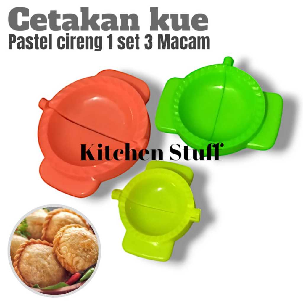 Cetakan kue pastel Cetakan cireng Ukuran Jumbo besar dan sedang isi 3pcs