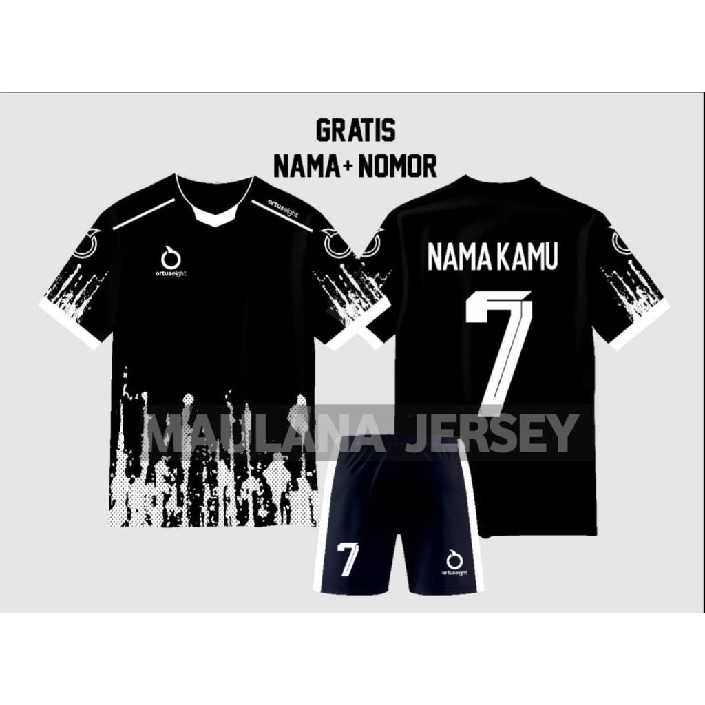 JERSEY BOLA BAJU FUTSAL GRATIS NAMA NOMOR REMAJA DEWASA KAOS VOLLY BADMINTON