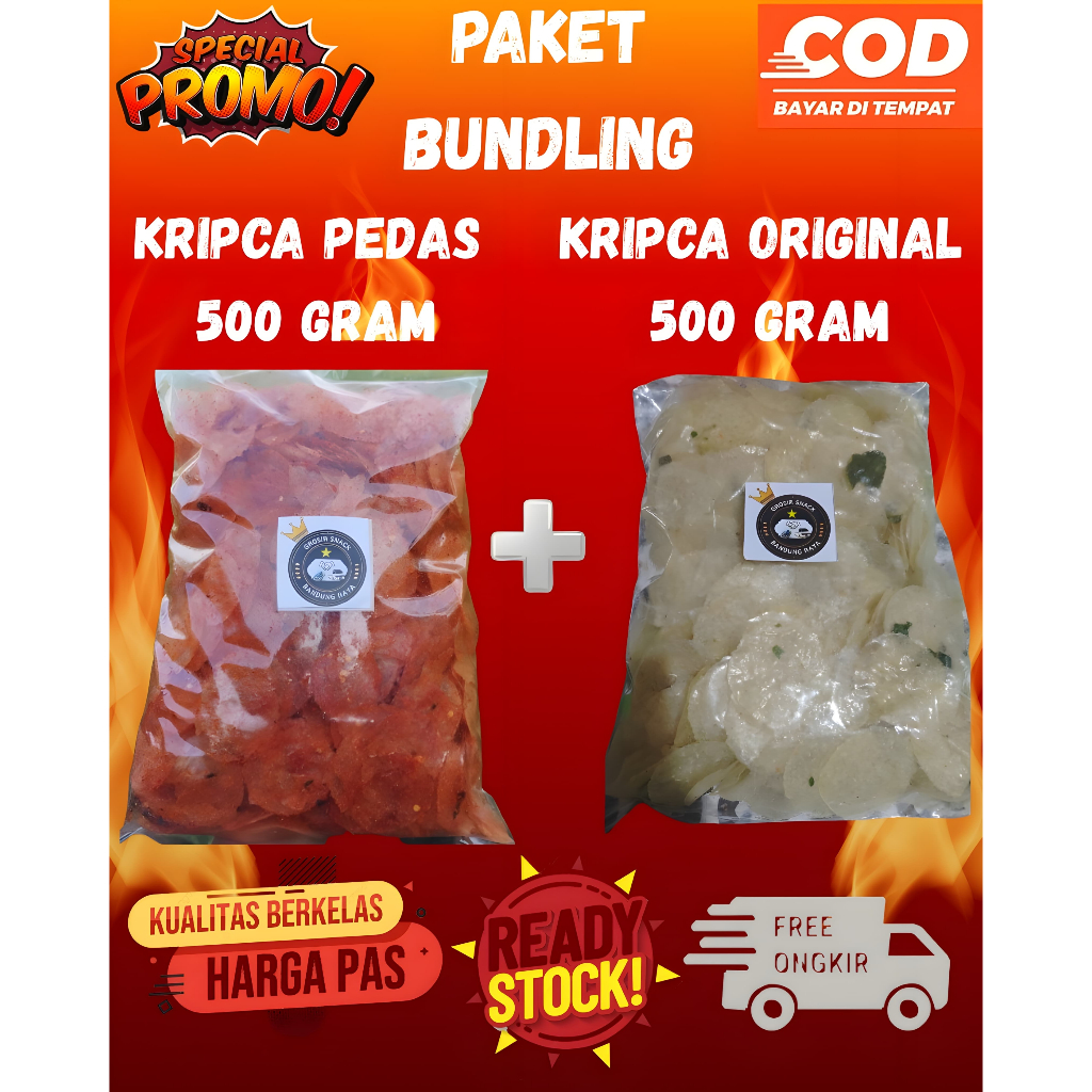 

keripik kaca 1 kg 500 gram original 500 gram pedas daun jeruk