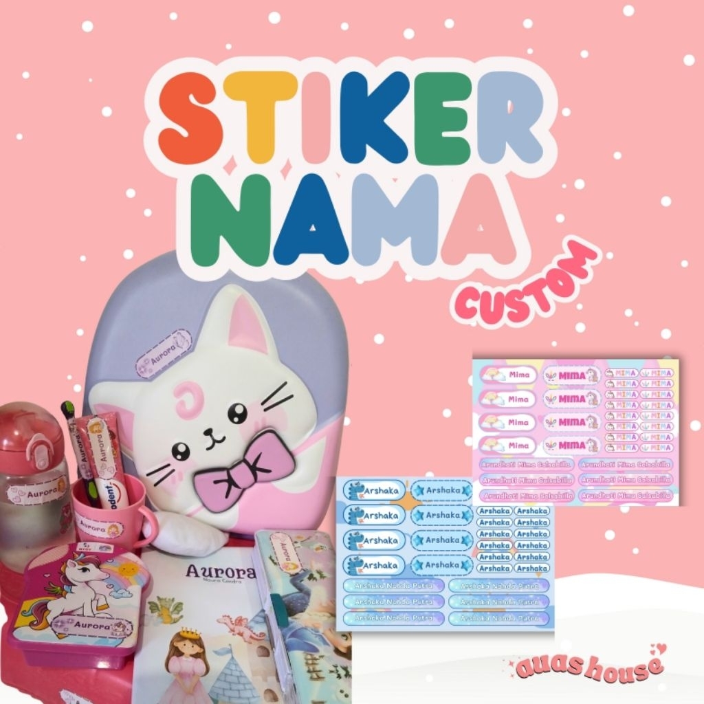 

Stiker Label Nama Anak Custom Nama & Karakter Bebas