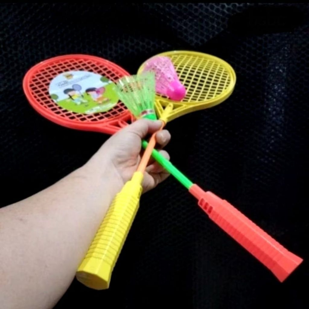 Set Mainan Raket Badminton isi 2 Edukasi - Alat Olahraga Kok Bulutangkis Edukatif Koleksi Anak Laki 