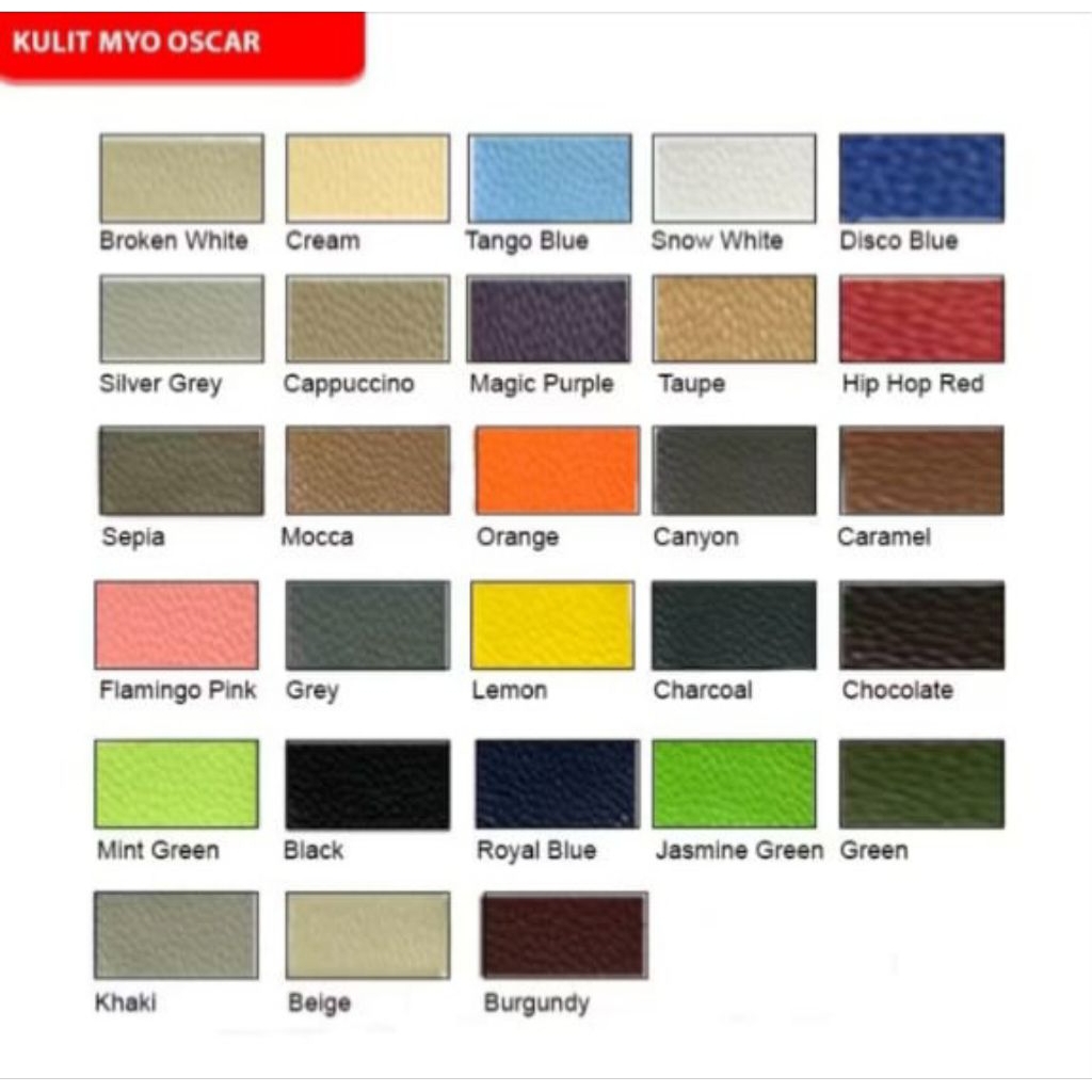 MYO - Kain Oscar /Kulit Sofa/Jok Motor Sintetis Imitasi Jeruk