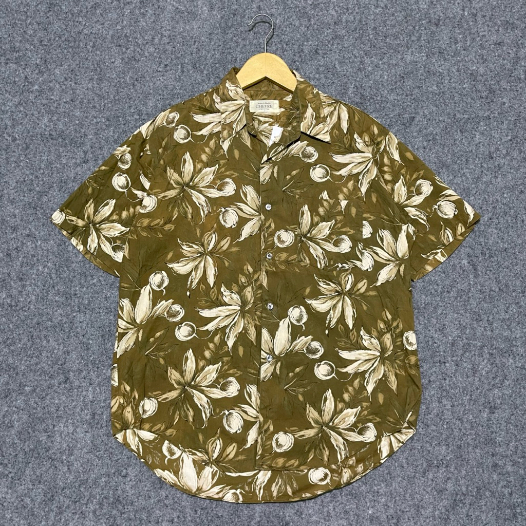 Kemeja lengan pendek hawaii Chevre second