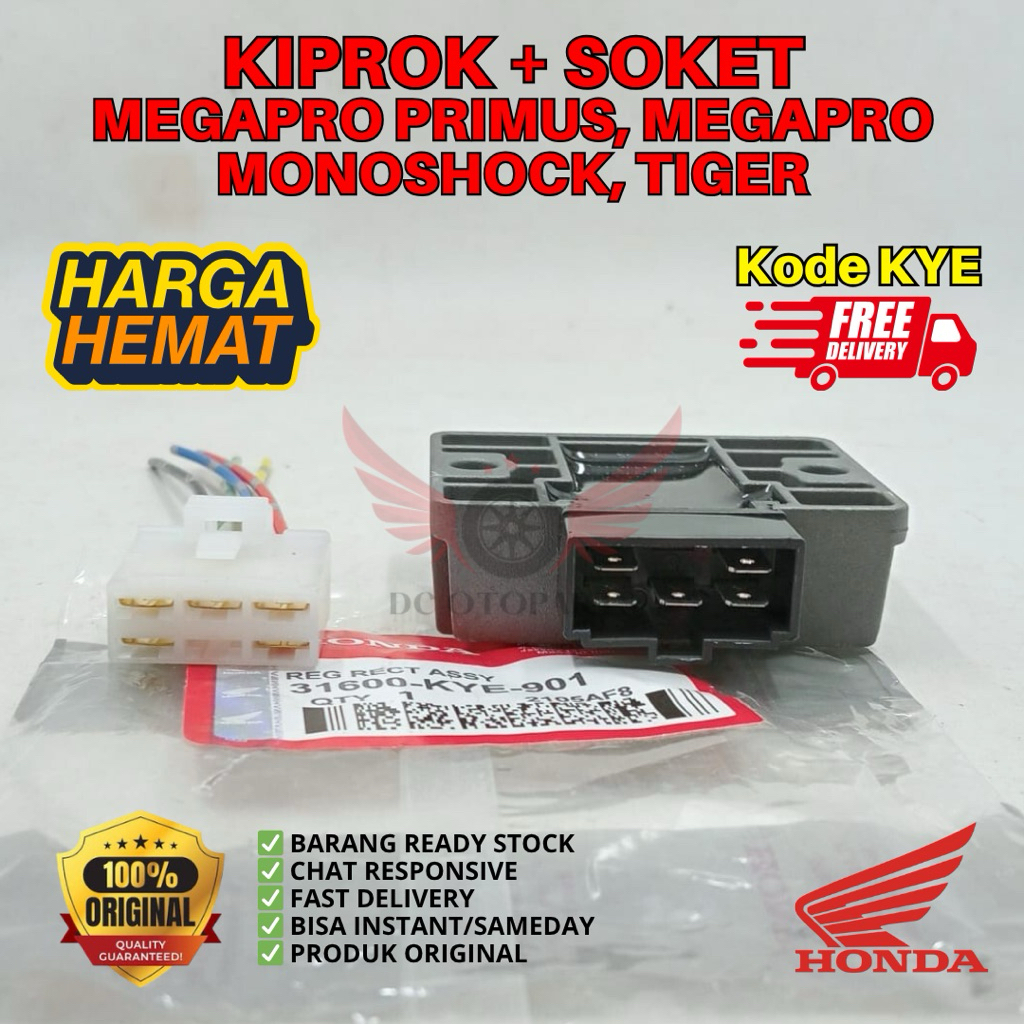 KYE KIPROK MEGAPRO PRIMUS ORIGINAL AHM HONDA, KIPROK ORIGINAL MEGAPRO PRIMUS, KIPROK ORI MEGAPRO, KI