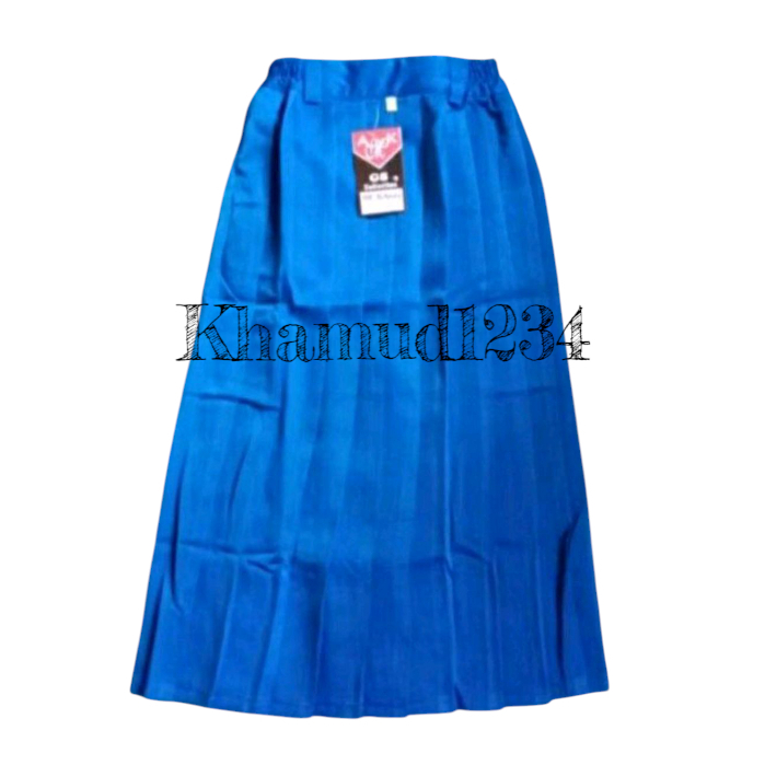 Rok panjang sekolah SD prempuan/seragam sekolah SD,MI rok panjang rempel biru benhur