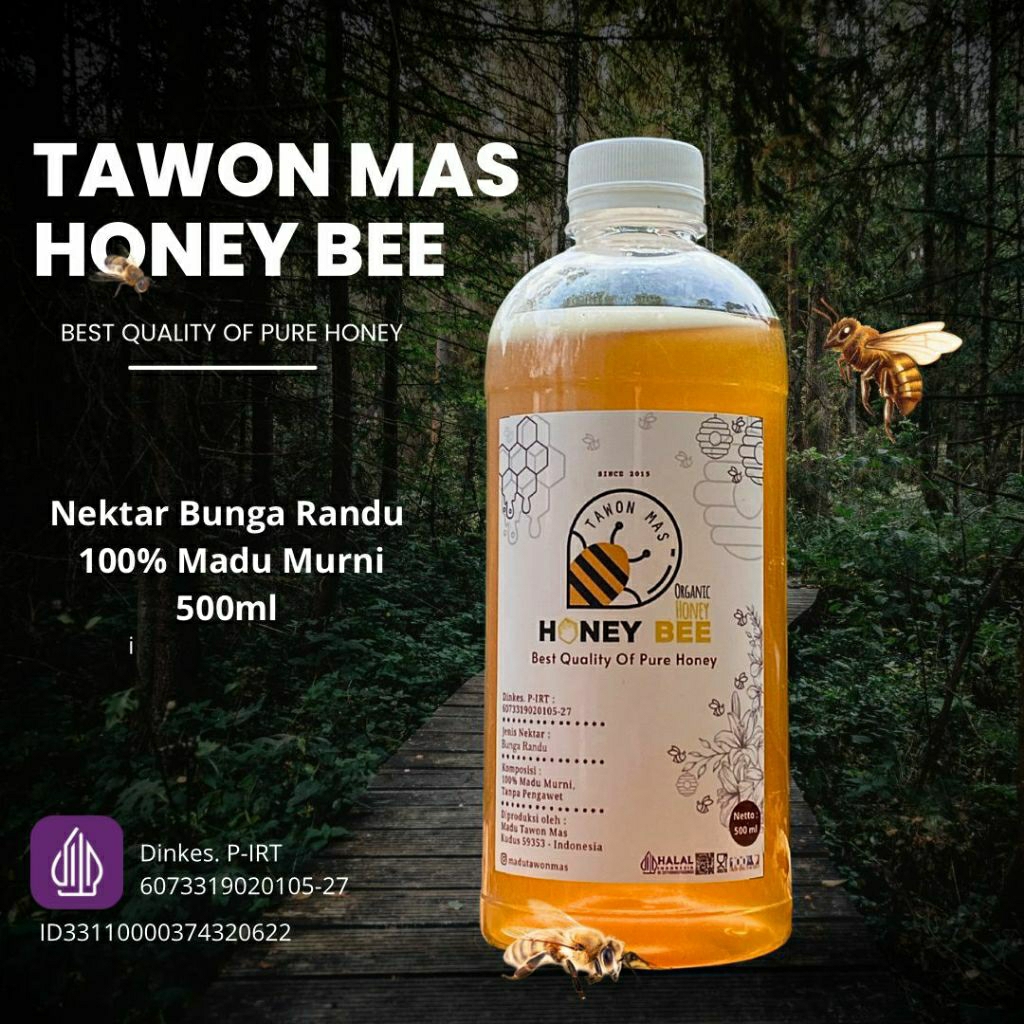 

Techaddict Store Madu Tawon Nektar Randu Murni Asli Ml/700Gr Grade A Nektar Randu 100% Alami Pure