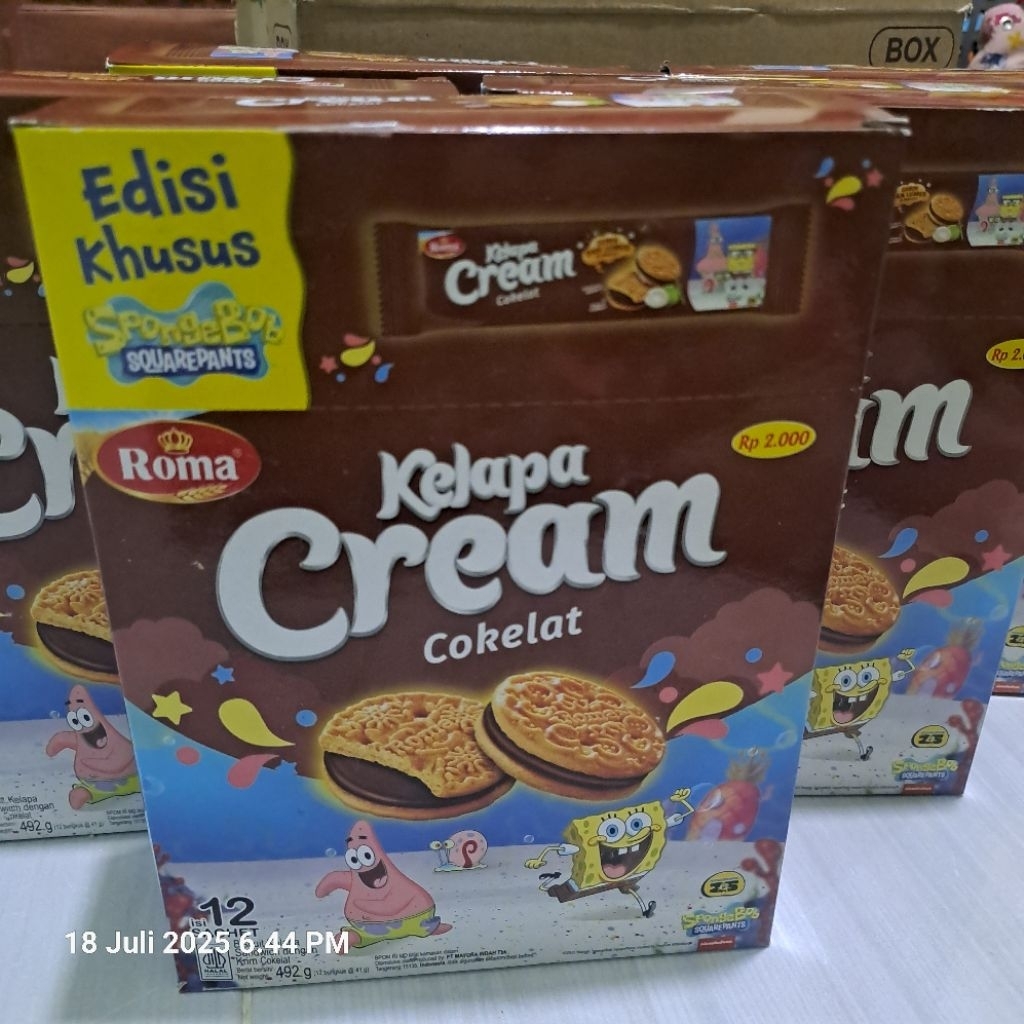 

roma kelapa cream coklat