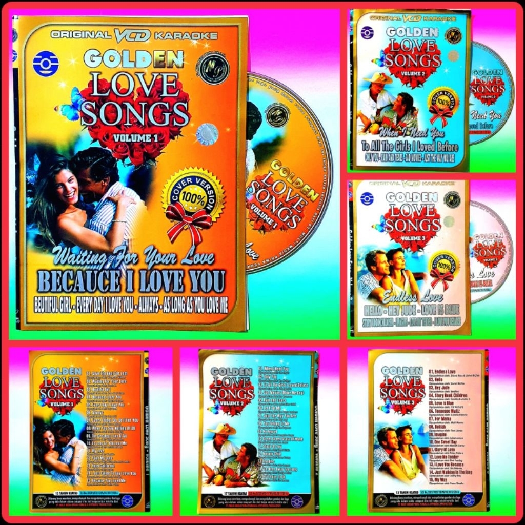 KASET VCD KARAOKE POP BARAT LAMA LOVE SONG-KASET DVD KARAOKE LAGU BARAT LAMA NOSTALGIA