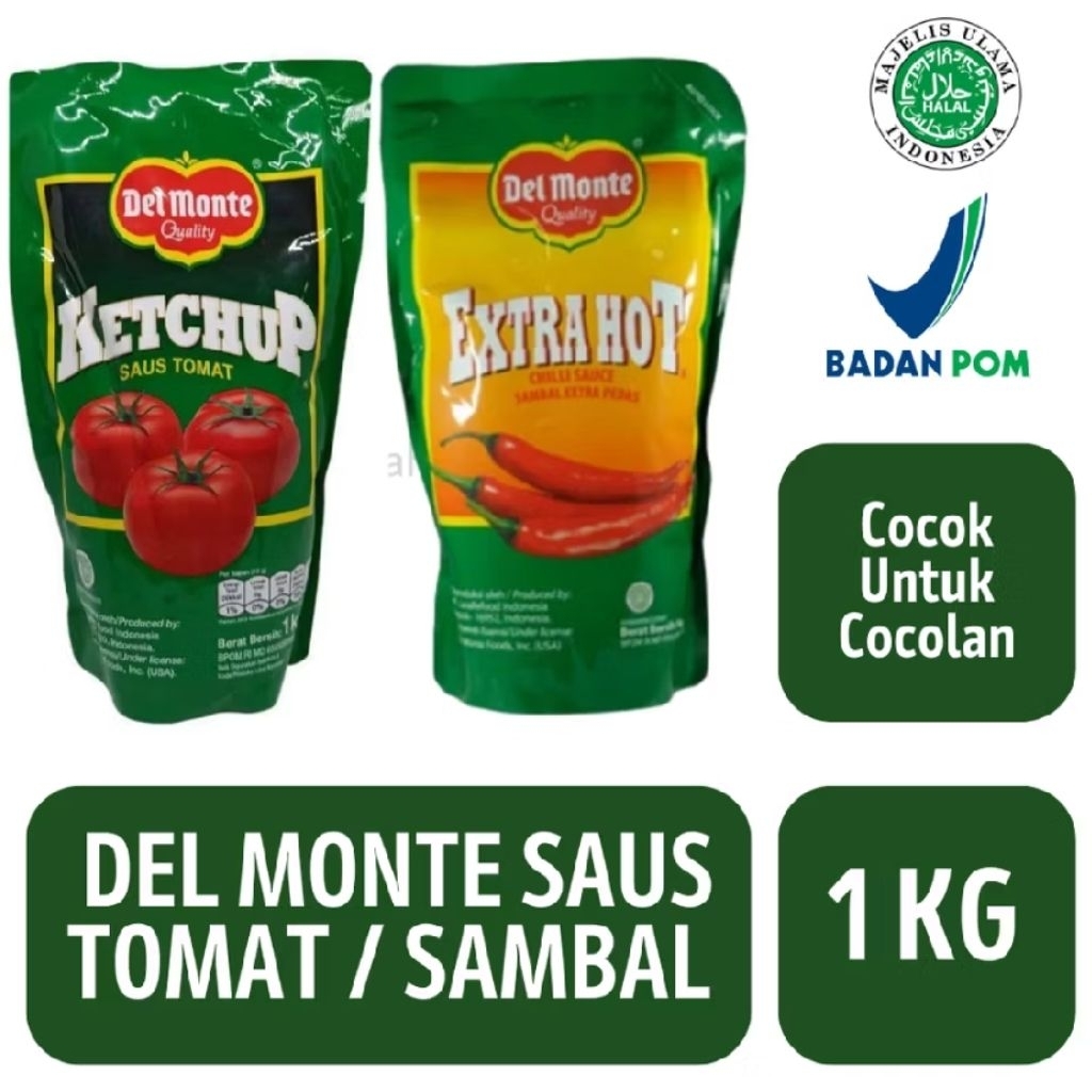 

Termurah Saos Delmonte Kemasan 1kg/Extra Hot/Ketchup/Refill