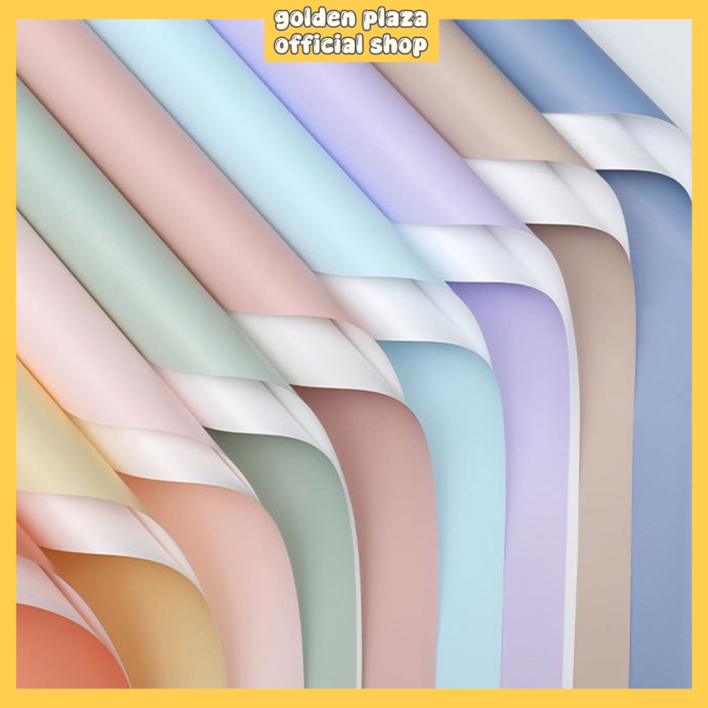 

Kertas Buket Bunga Flower Wrapping Cellophane Solid Colors Polos Warna KB6121