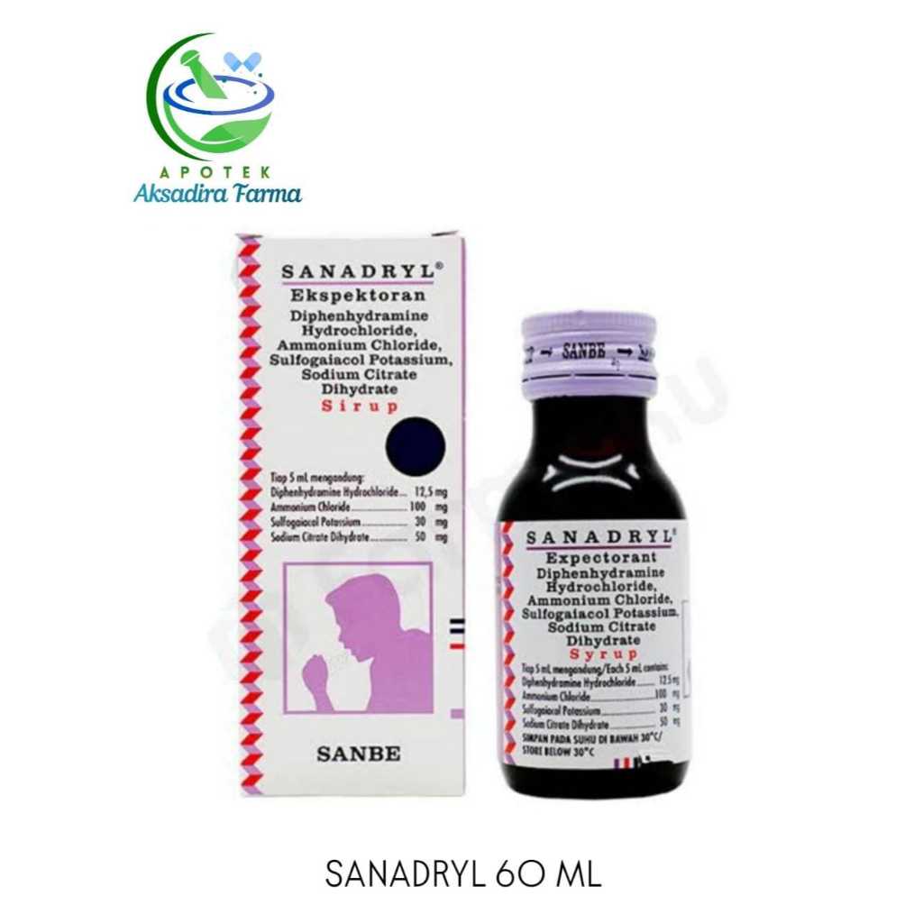 SANADRYL EXPECTORANT SYRUP 60ML