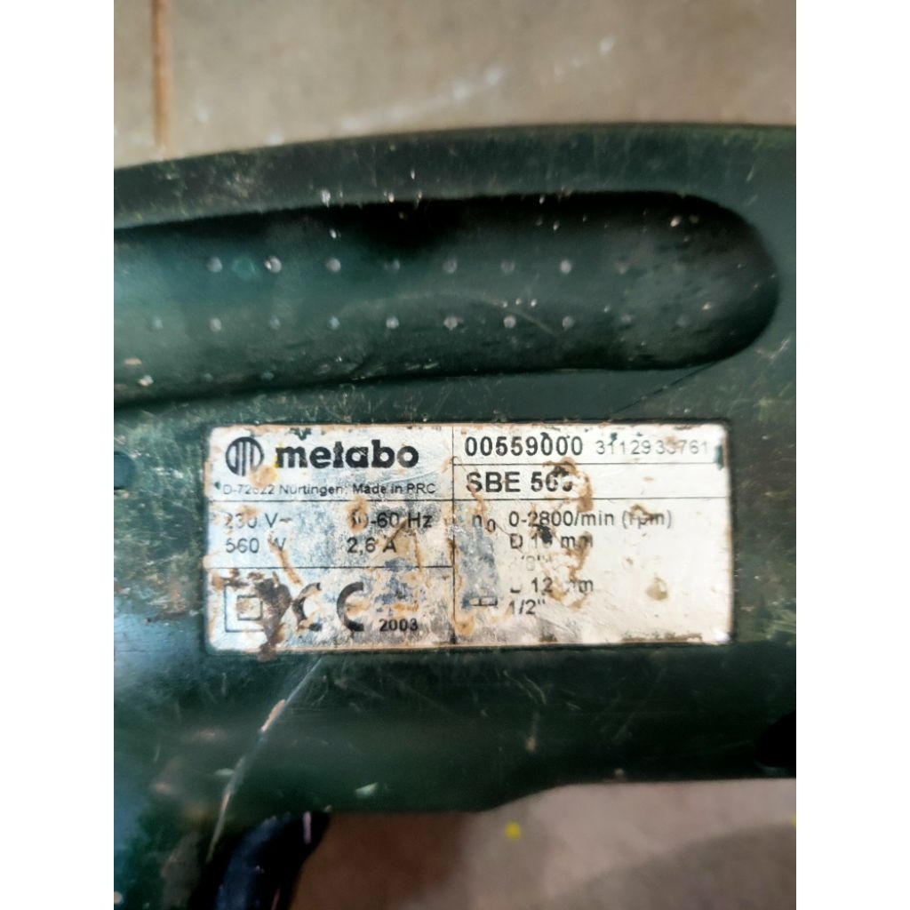 bor metabo sbe56013ml original