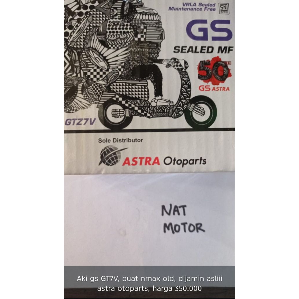 ORI NEW aki GS nmax old no retur