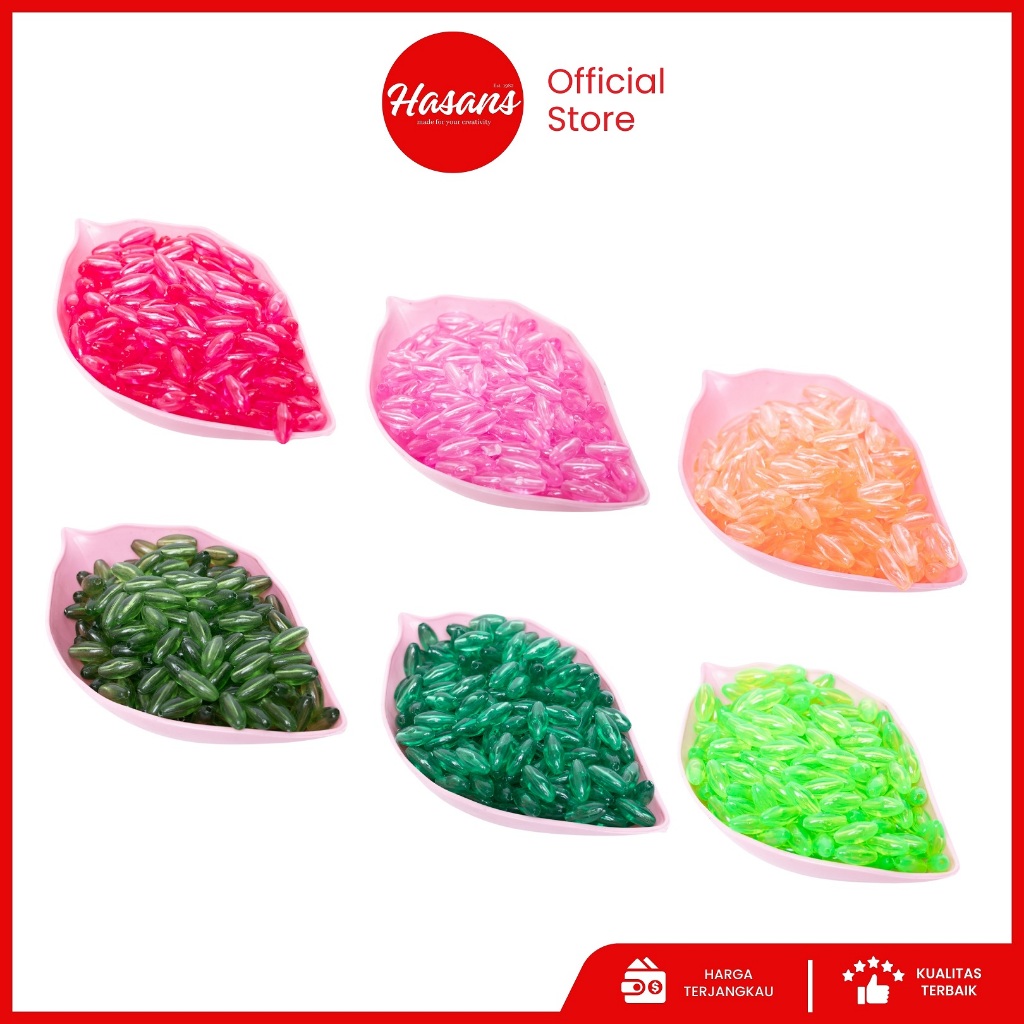 Hasans / Manik Kaca / Mote Kaca / Manik Padi / Mote Padi / Mote Kaca Padi Polos / Mutiara Kaca Padi 