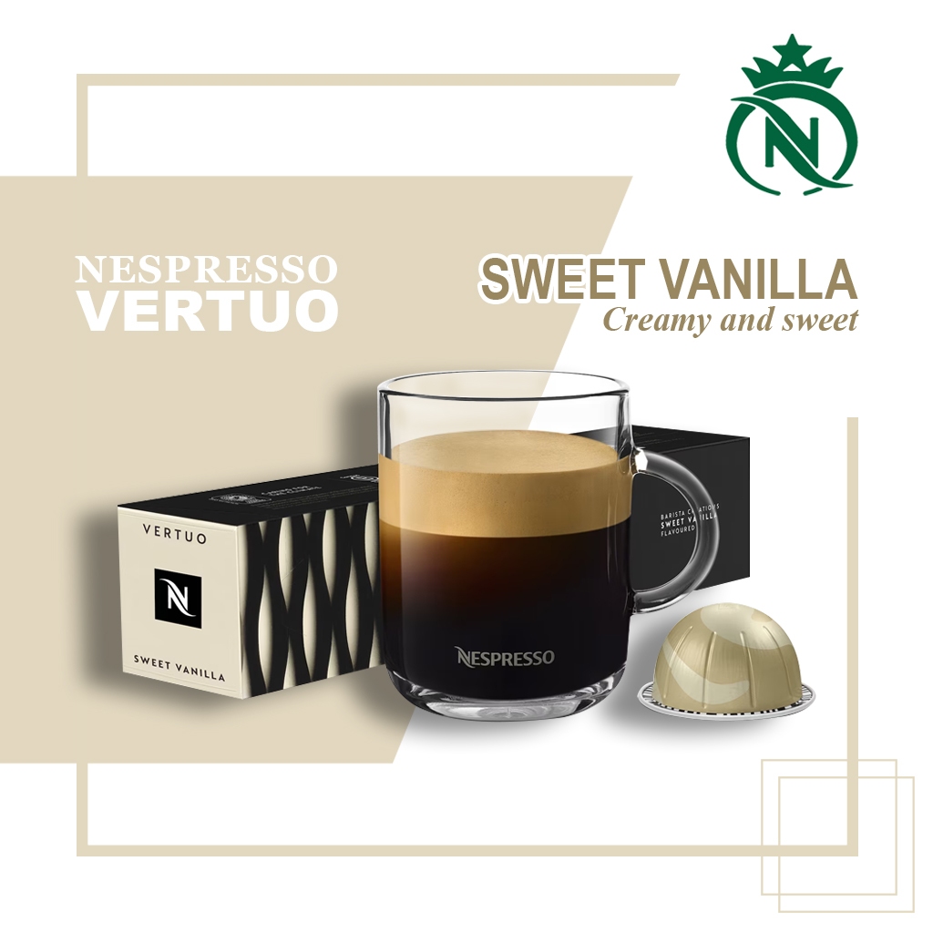 

Capsule Nespresso Vertuo Sweet Vanilla Pack - Kopi Kapsul Flavoured Coffee
