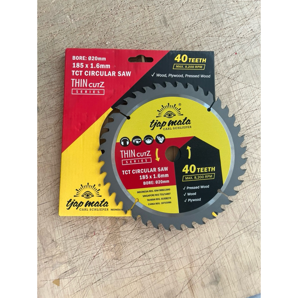 Mata Gergaji Serkel kayu 7x40T Tjap mata