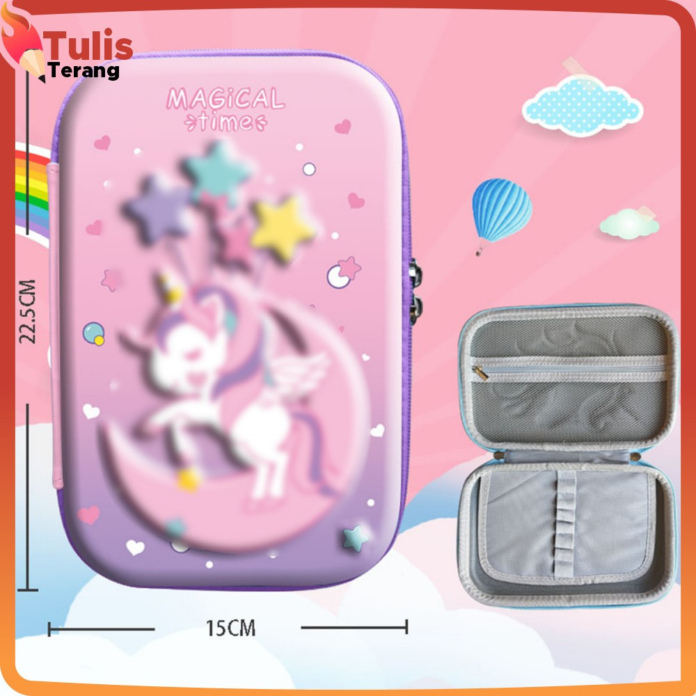 

EC Kotak Pensil Anak Sekolah 3D Karakter Kartun Gemoy / Tempat Pinsil Kotak Besar Alat Tulis Case Cartoon / Kotak Pensil Anak Alat Tulis Import Tulis Terang A82
