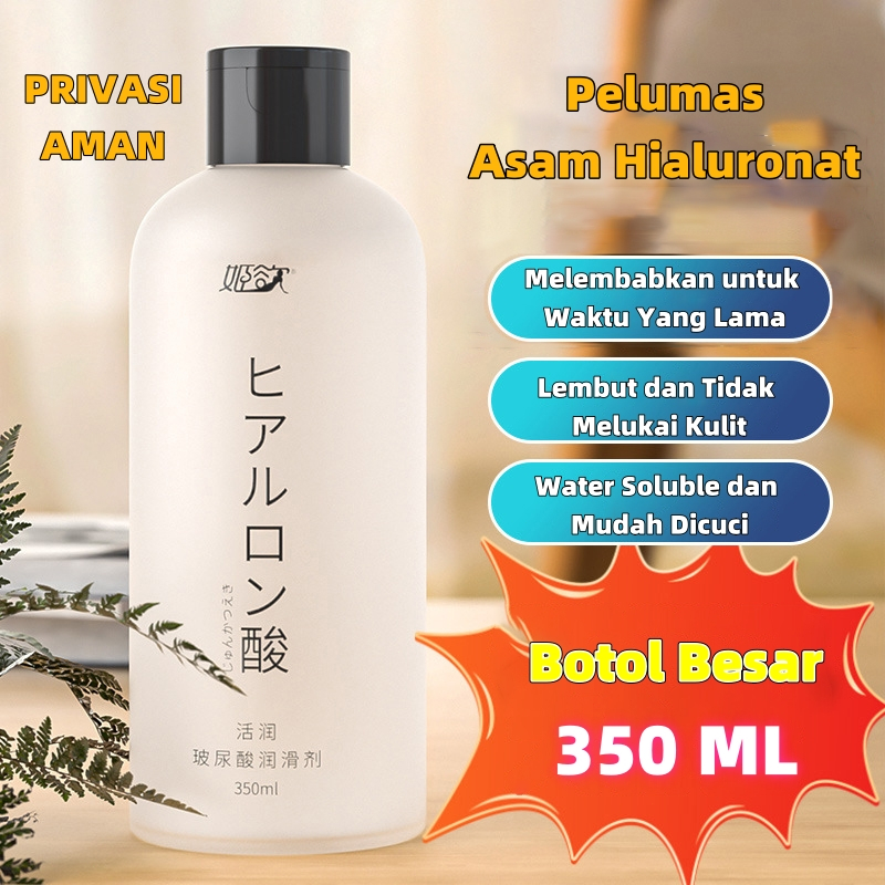 PRIVISA AMAN Pelumas Asam Hialuronat Water Based 350ml Lubricant Gel Water soluble MISS V Pelumas Se